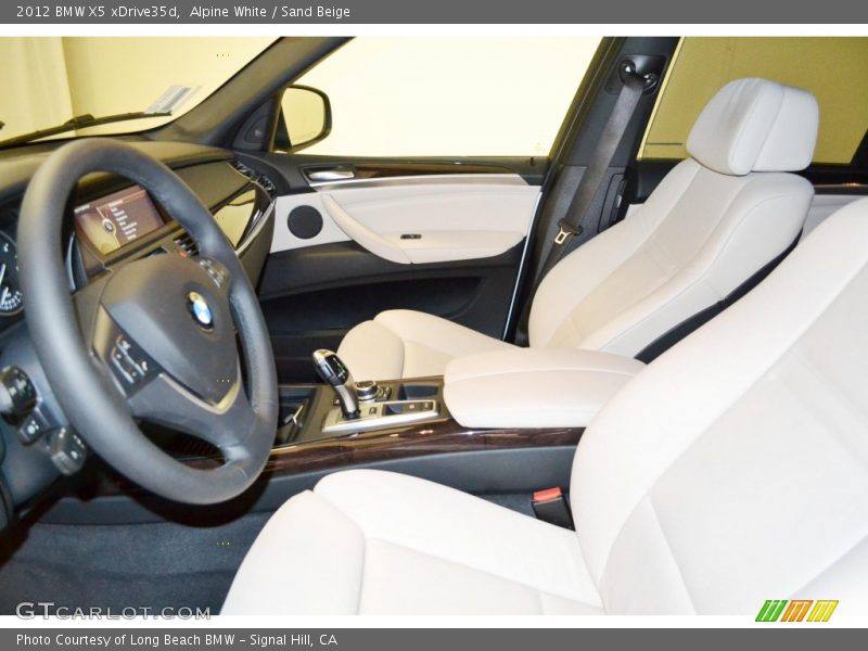 Alpine White / Sand Beige 2012 BMW X5 xDrive35d