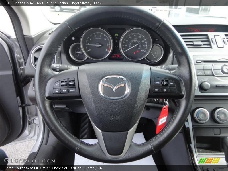 Ingot Silver / Black 2012 Mazda MAZDA6 i Touring Sedan