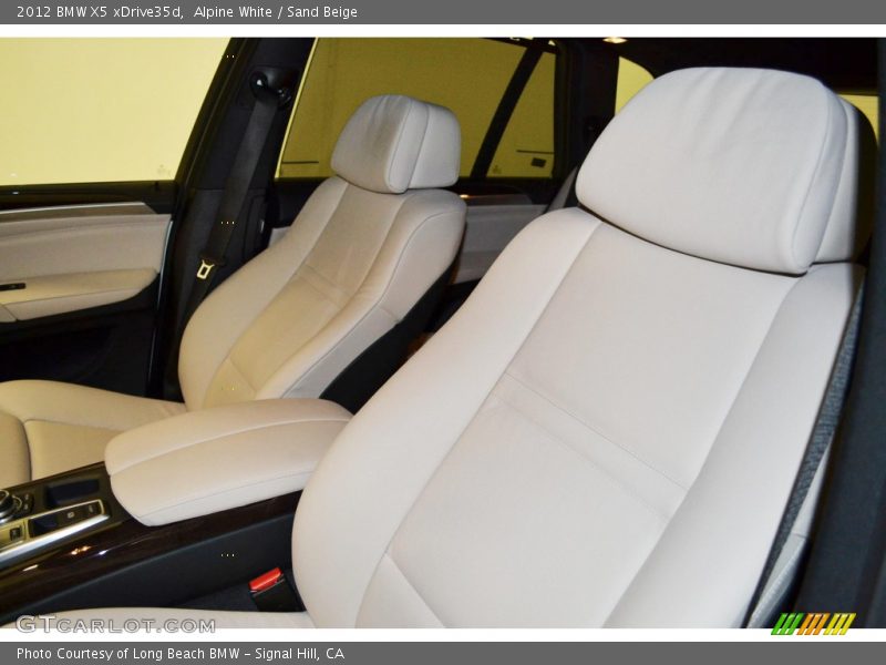 Alpine White / Sand Beige 2012 BMW X5 xDrive35d