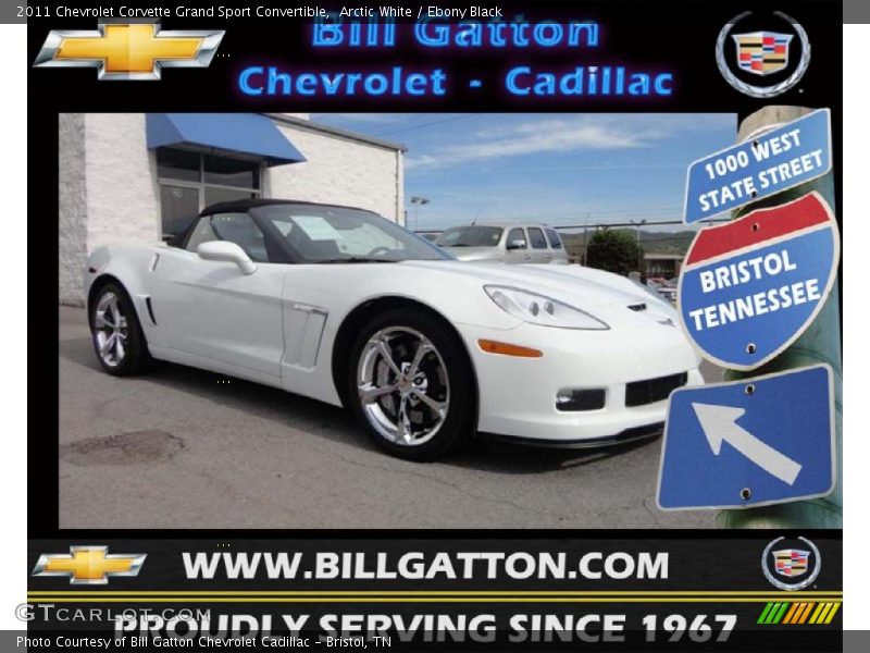 Arctic White / Ebony Black 2011 Chevrolet Corvette Grand Sport Convertible