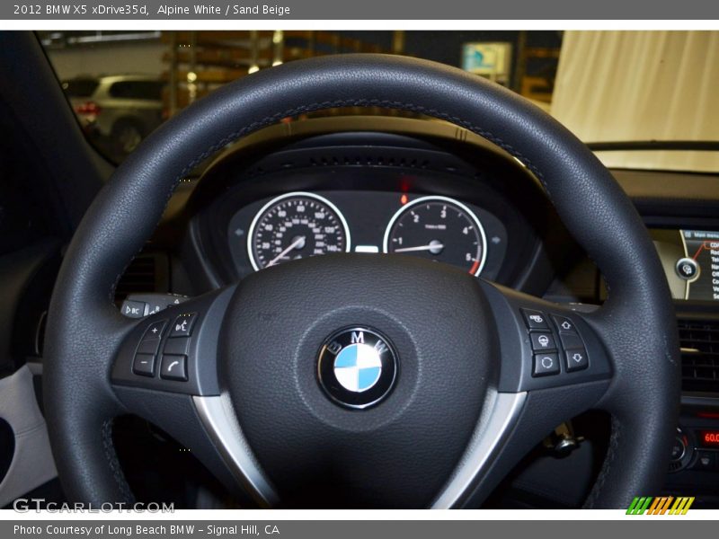 Alpine White / Sand Beige 2012 BMW X5 xDrive35d