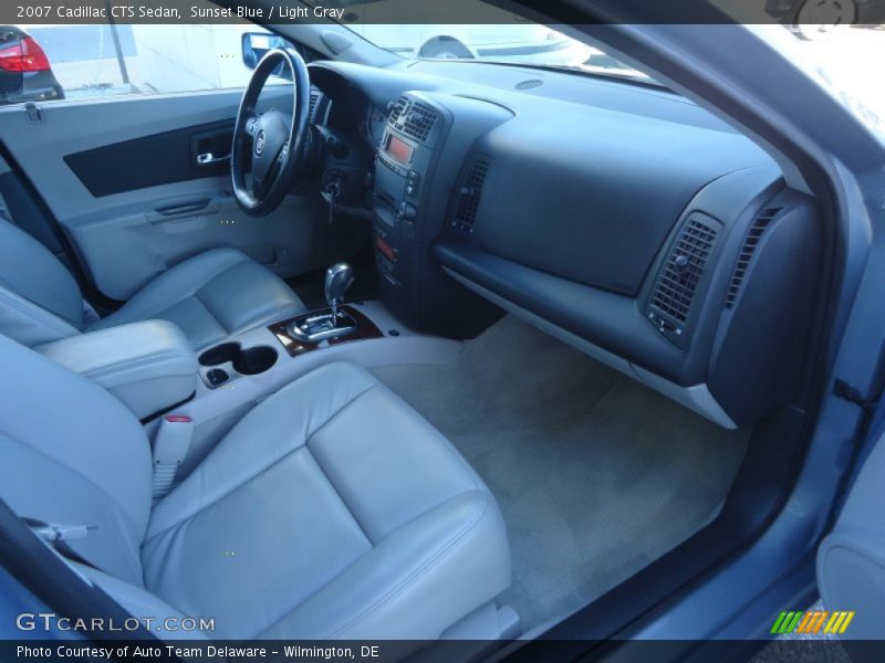 Sunset Blue / Light Gray 2007 Cadillac CTS Sedan