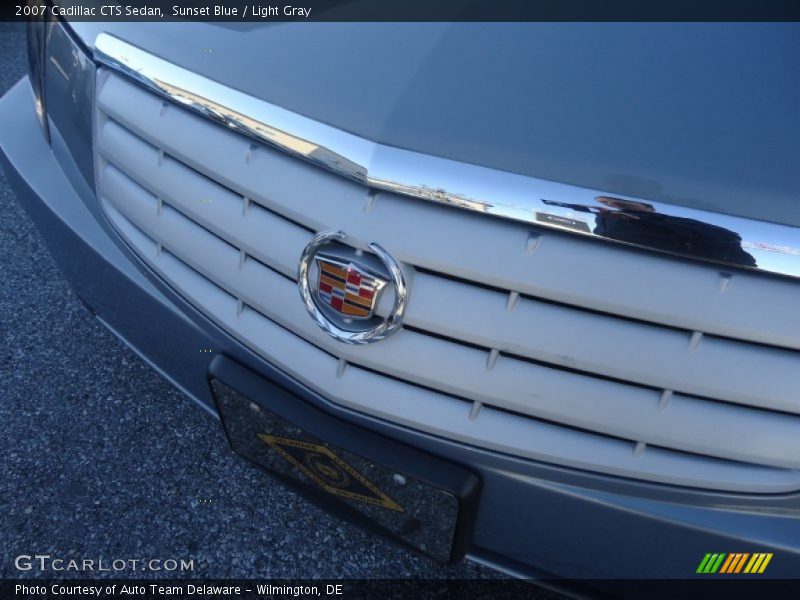 Sunset Blue / Light Gray 2007 Cadillac CTS Sedan
