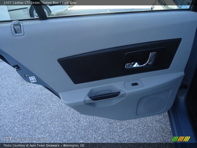 Sunset Blue / Light Gray 2007 Cadillac CTS Sedan