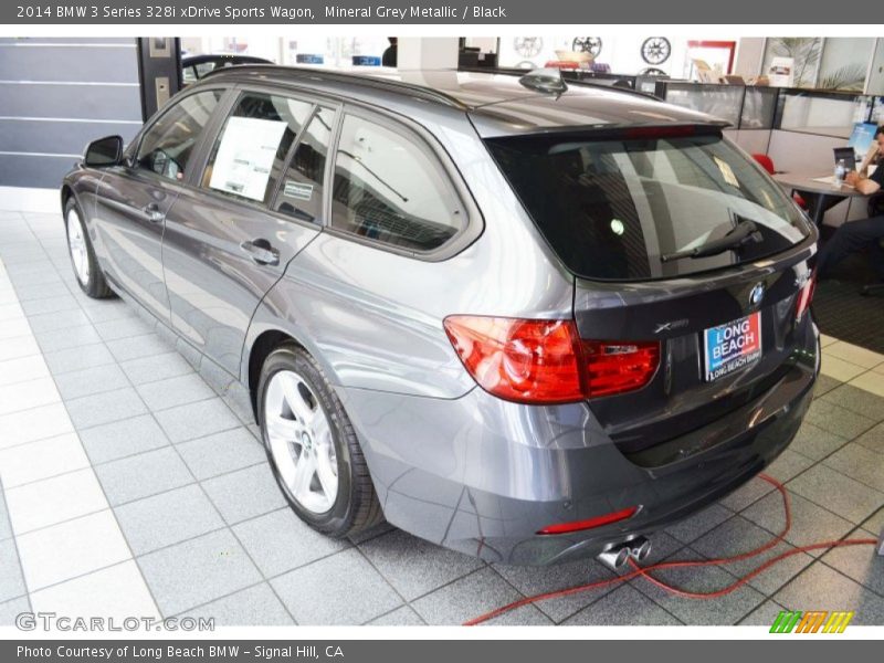 Mineral Grey Metallic / Black 2014 BMW 3 Series 328i xDrive Sports Wagon