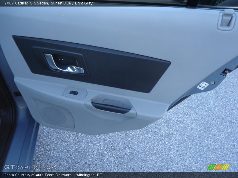 Sunset Blue / Light Gray 2007 Cadillac CTS Sedan