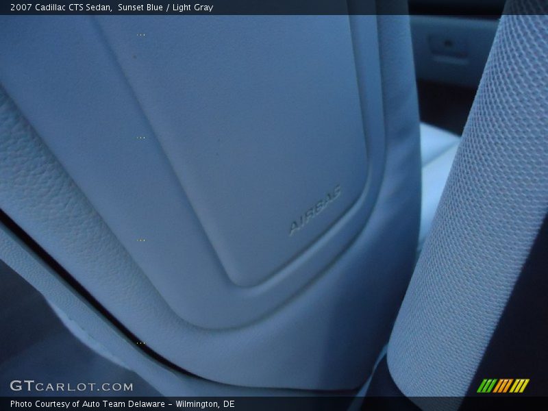 Sunset Blue / Light Gray 2007 Cadillac CTS Sedan