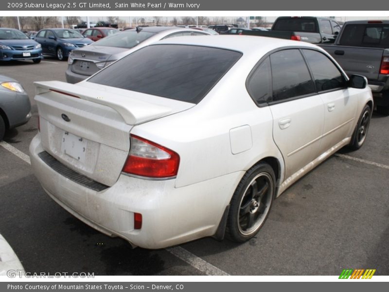 Satin White Pearl / Warm Ivory 2009 Subaru Legacy 2.5 GT Limited