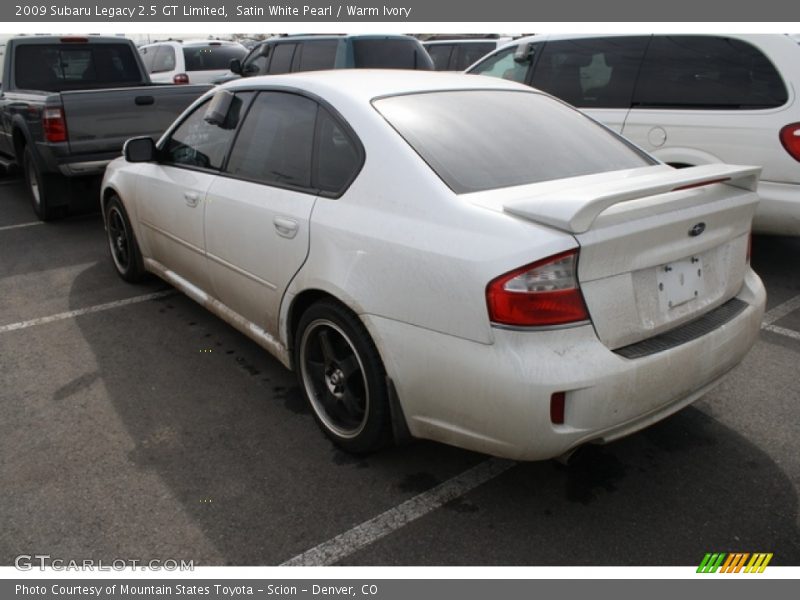 Satin White Pearl / Warm Ivory 2009 Subaru Legacy 2.5 GT Limited