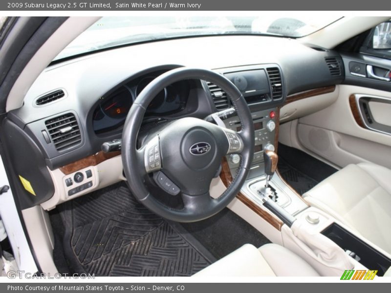  2009 Legacy 2.5 GT Limited Warm Ivory Interior