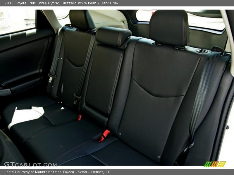 Blizzard White Pearl / Dark Gray 2013 Toyota Prius Three Hybrid