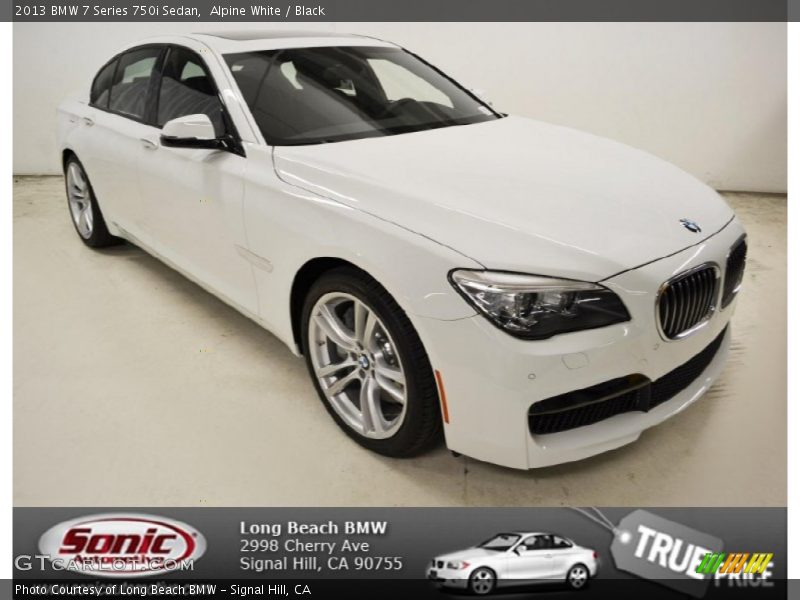 Alpine White / Black 2013 BMW 7 Series 750i Sedan