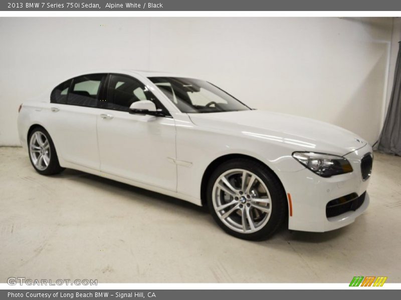 Alpine White / Black 2013 BMW 7 Series 750i Sedan