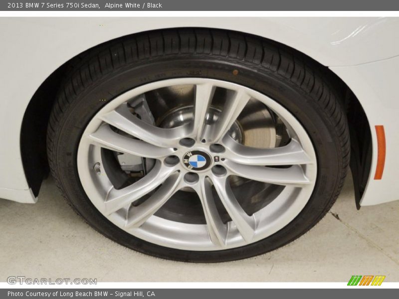 Alpine White / Black 2013 BMW 7 Series 750i Sedan