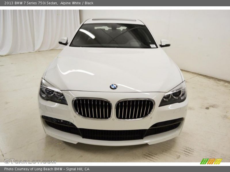 Alpine White / Black 2013 BMW 7 Series 750i Sedan