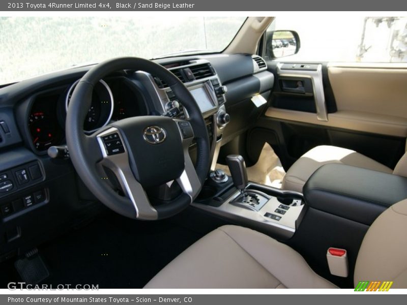 Black / Sand Beige Leather 2013 Toyota 4Runner Limited 4x4