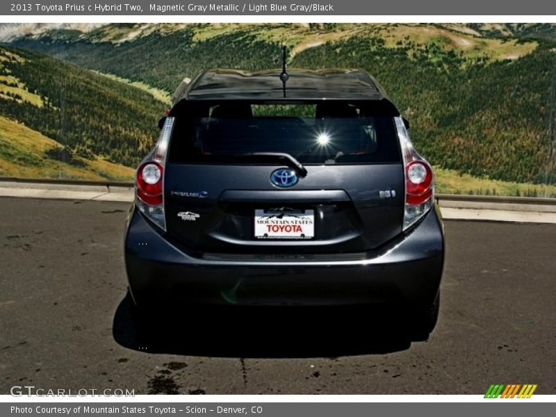 Magnetic Gray Metallic / Light Blue Gray/Black 2013 Toyota Prius c Hybrid Two