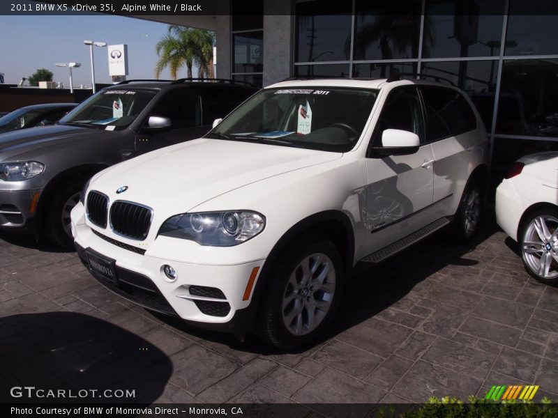 Alpine White / Black 2011 BMW X5 xDrive 35i