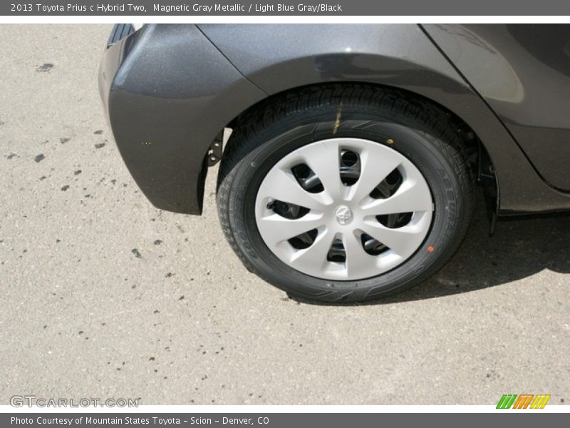 Magnetic Gray Metallic / Light Blue Gray/Black 2013 Toyota Prius c Hybrid Two