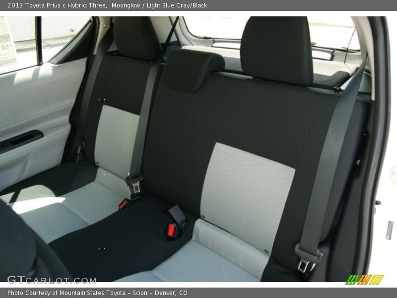 Moonglow / Light Blue Gray/Black 2013 Toyota Prius c Hybrid Three
