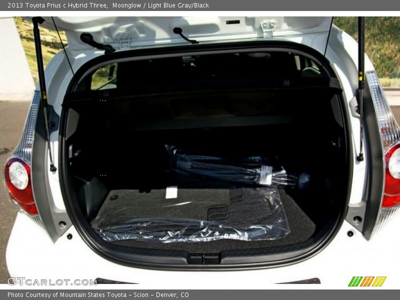 Moonglow / Light Blue Gray/Black 2013 Toyota Prius c Hybrid Three