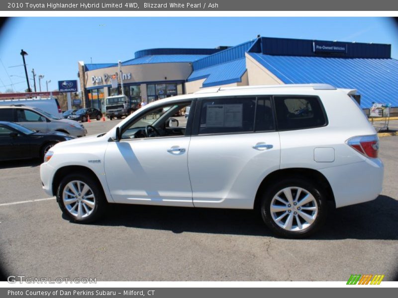 Blizzard White Pearl / Ash 2010 Toyota Highlander Hybrid Limited 4WD