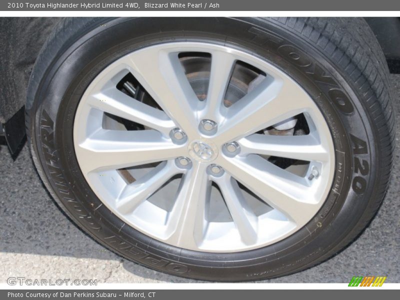 Blizzard White Pearl / Ash 2010 Toyota Highlander Hybrid Limited 4WD