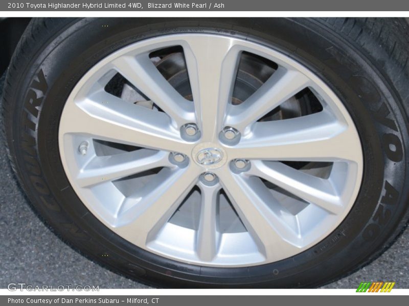 Blizzard White Pearl / Ash 2010 Toyota Highlander Hybrid Limited 4WD