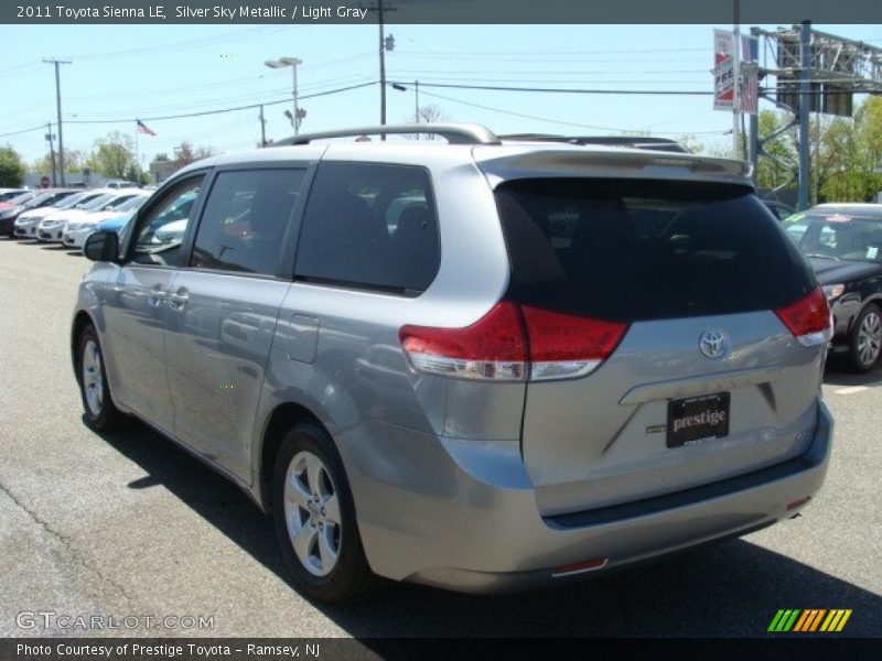 Silver Sky Metallic / Light Gray 2011 Toyota Sienna LE