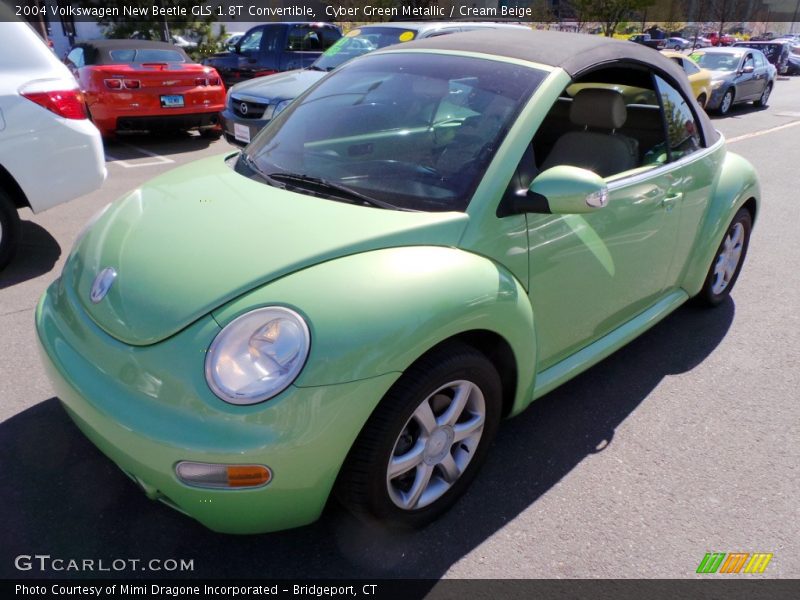 Cyber Green Metallic / Cream Beige 2004 Volkswagen New Beetle GLS 1.8T Convertible