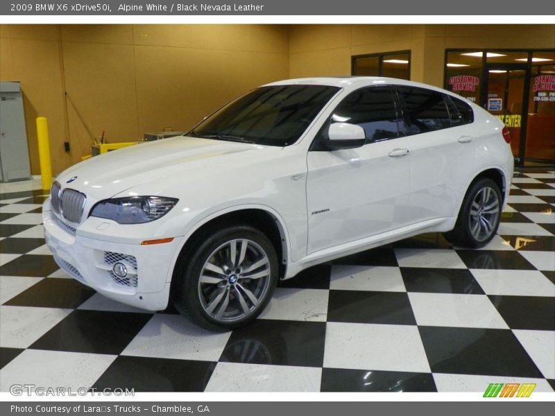 Alpine White / Black Nevada Leather 2009 BMW X6 xDrive50i