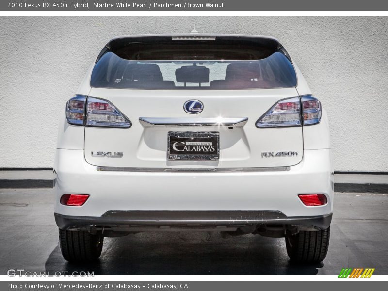 Starfire White Pearl / Parchment/Brown Walnut 2010 Lexus RX 450h Hybrid