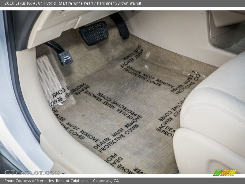 Starfire White Pearl / Parchment/Brown Walnut 2010 Lexus RX 450h Hybrid