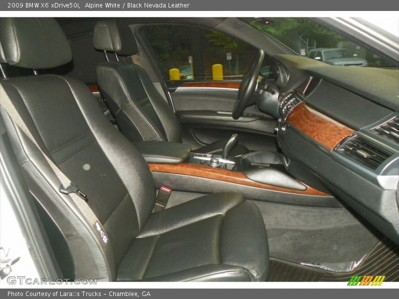 Alpine White / Black Nevada Leather 2009 BMW X6 xDrive50i