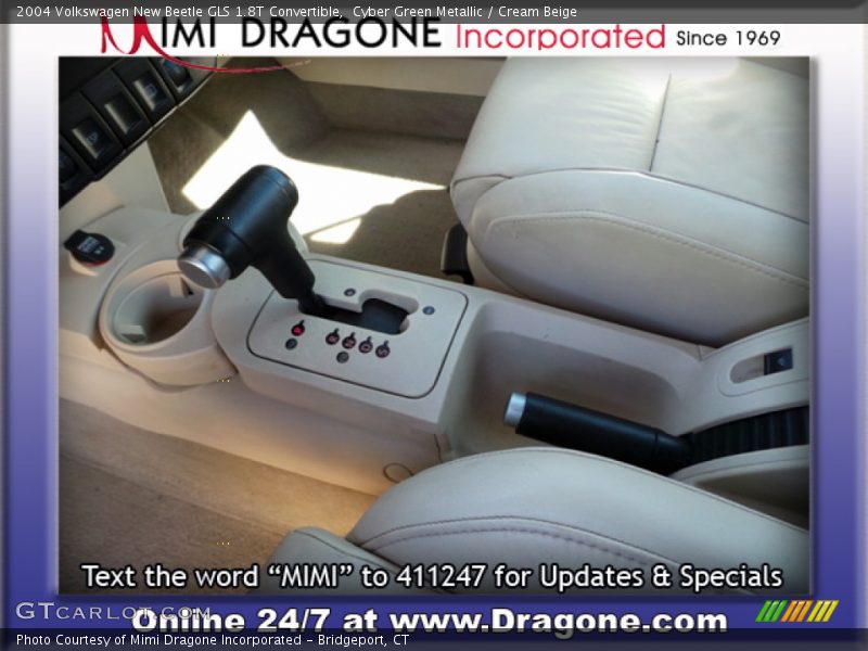 Cyber Green Metallic / Cream Beige 2004 Volkswagen New Beetle GLS 1.8T Convertible