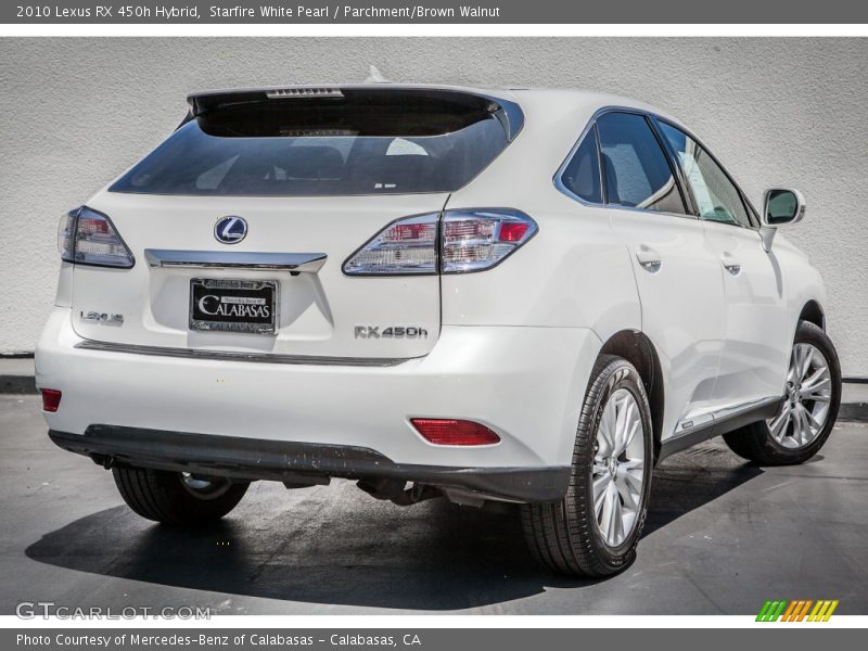 Starfire White Pearl / Parchment/Brown Walnut 2010 Lexus RX 450h Hybrid