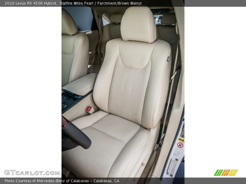 Front Seat of 2010 RX 450h Hybrid