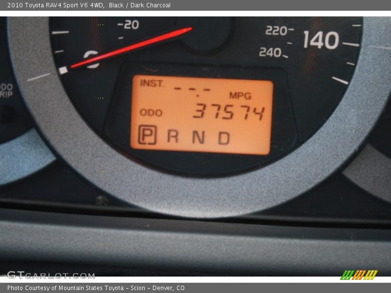 Black / Dark Charcoal 2010 Toyota RAV4 Sport V6 4WD
