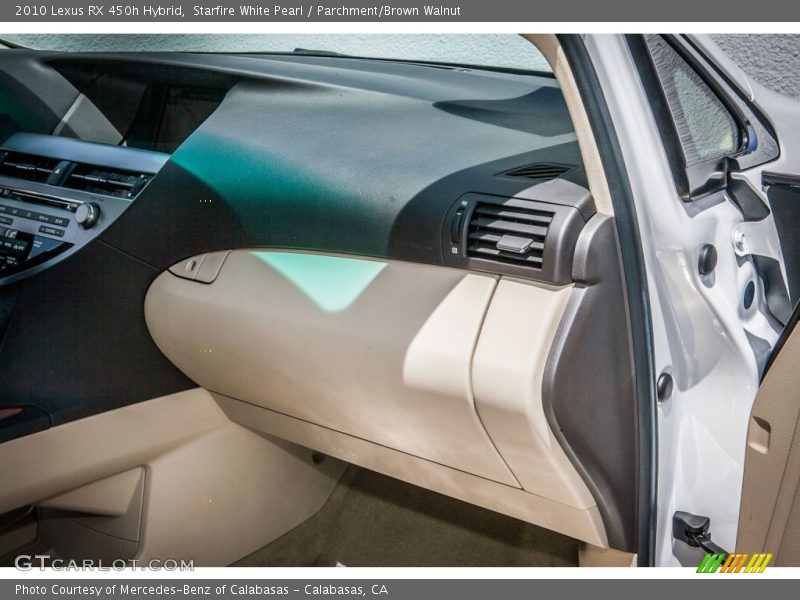 Starfire White Pearl / Parchment/Brown Walnut 2010 Lexus RX 450h Hybrid