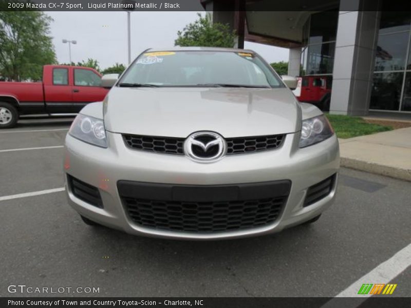 Liquid Platinum Metallic / Black 2009 Mazda CX-7 Sport