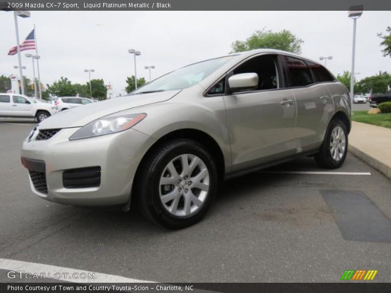 Liquid Platinum Metallic / Black 2009 Mazda CX-7 Sport
