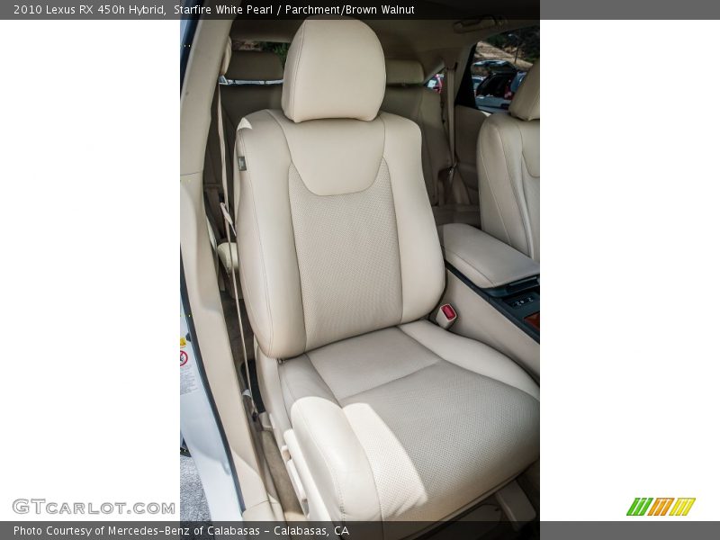 Starfire White Pearl / Parchment/Brown Walnut 2010 Lexus RX 450h Hybrid