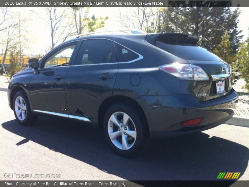 Smokey Granite Mica / Light Gray/Espresso Birds-Eye Maple 2010 Lexus RX 350 AWD