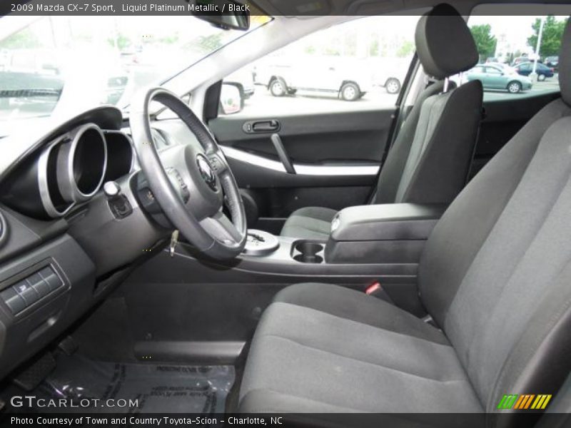 Liquid Platinum Metallic / Black 2009 Mazda CX-7 Sport