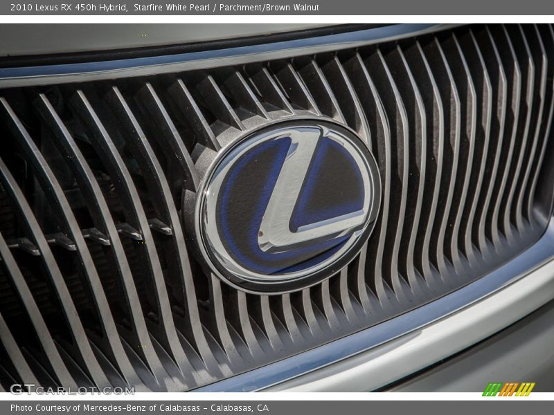 Starfire White Pearl / Parchment/Brown Walnut 2010 Lexus RX 450h Hybrid