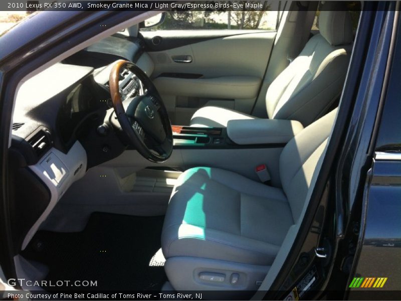 Smokey Granite Mica / Light Gray/Espresso Birds-Eye Maple 2010 Lexus RX 350 AWD