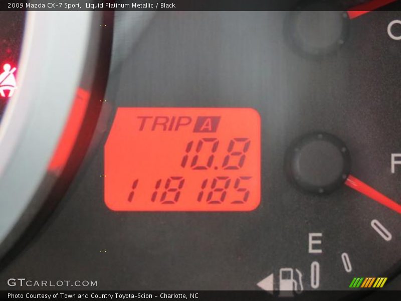 Liquid Platinum Metallic / Black 2009 Mazda CX-7 Sport