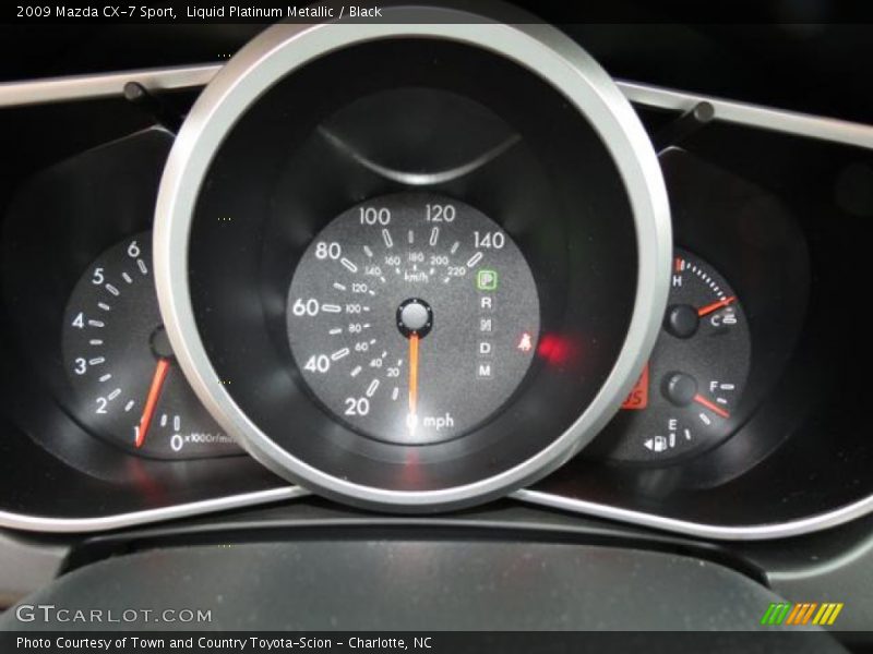 Liquid Platinum Metallic / Black 2009 Mazda CX-7 Sport