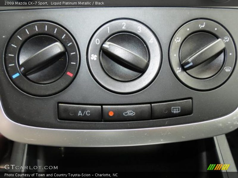 Liquid Platinum Metallic / Black 2009 Mazda CX-7 Sport
