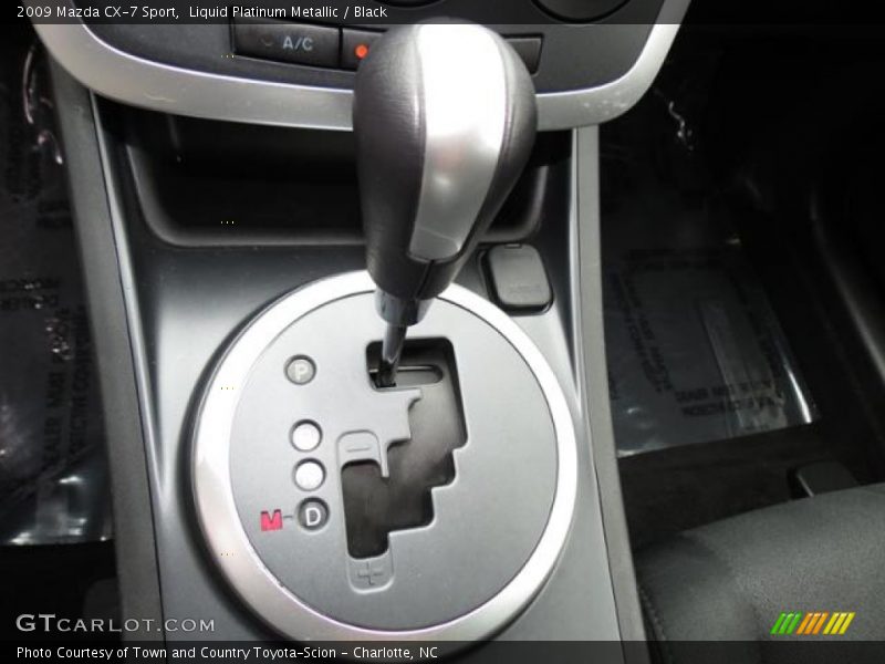 Liquid Platinum Metallic / Black 2009 Mazda CX-7 Sport